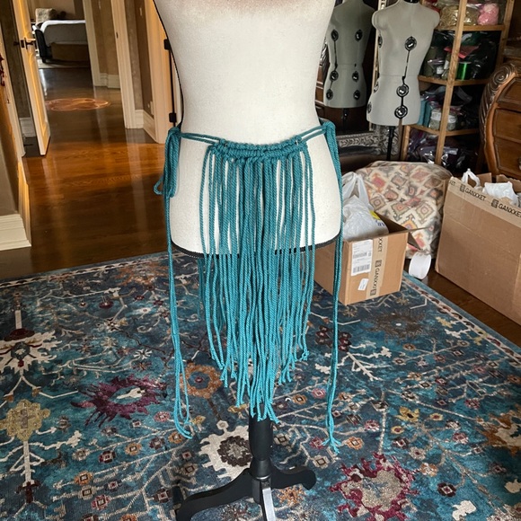 Handmade Macrame Skirt Cover Up - Picture 3 of 9